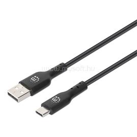 MANHATTAN Kábel - USB nyomtató kábel (USB2.0, USB-A - USB-B, 2m, Fekete) MANHATTAN_354929 small