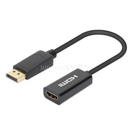 MANHATTAN Kábel átalakító - 4K@60Hz Active DisplayPort to HDMI Adapter, DisplayPort Male to HDMI Female MANHATTAN_153713 small