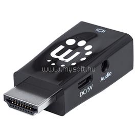 MANHATTAN Kábel átalakító - HDMI to VGA Micro Converter, Fekete MANHATTAN_151542 small