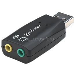 MANHATTAN Kábel átalakító - USB-A to 3.5 mm Audio Adapter MANHATTAN_150859 small