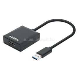 MANHATTAN Kábel átalakító - USB-A to HDMI Adapter, USB 3.0, 1080p MANHATTAN_153690 small