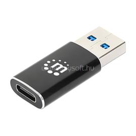 MANHATTAN Kábel átalakító - USB-A to USB-C Adapter, Fekete MANHATTAN_153980 small