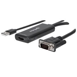 MANHATTAN Kábel átalakító - VGA and USB to HDMI Converter MANHATTAN_152426 small