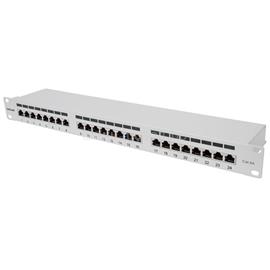 MANHATTAN Patch panel - CAT6A FTP árnyékolt patch panel, 24 portos, 1U,  Szürke MANHATTAN_720854 small