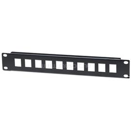MANHATTAN Patch panel - Üres patch panel, 10 portos, 10" 1U, Fekete MANHATTAN_714860 small
