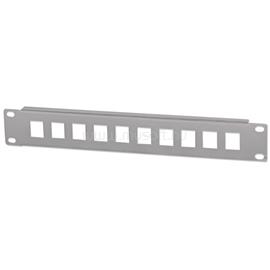 MANHATTAN Patch panel - Üres patch panel, 10 portos, 10" 1U, Szürke MANHATTAN_714969 small