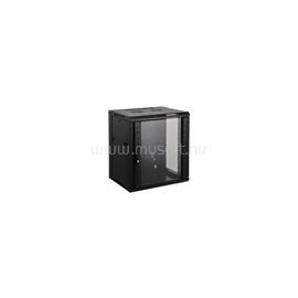 MANHATTAN Rackszekrény - 19" fali kivitel (12U, 635 (h) x 570 (w) x 450 (d) mm, Flatpack, Fekete) MANHATTAN_711869 small