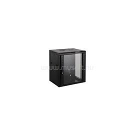 MANHATTAN Rackszekrény - 19" fali kivitel (9U, 500 (h) x 570 (w) x 450 (d) mm, Flatpack, Fekete) MANHATTAN_711777 small