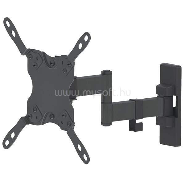 MANHATTAN TV állvány -  Fali csuklós dupla Fekete (max.VESA:200x200)(13"-43"-ig) 20 kg