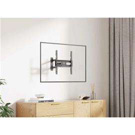 MANHATTAN TV állvány - Fali, dönthető, forgatható, szintezhető, TV állvány Fekete (max.VESA:400x400)(32"-55"-ig) MANHATTAN_462419 small