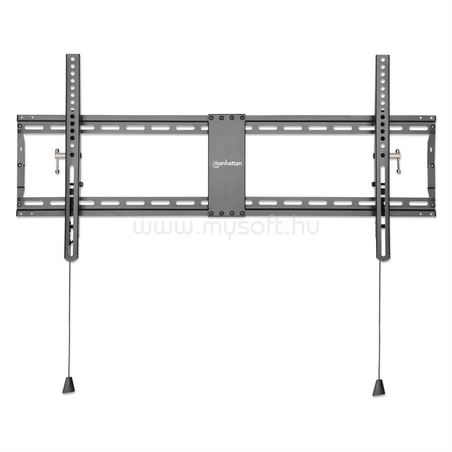 MANHATTAN TV állvány - Fali dönthető ultravékony TV állvány Fekete (max.VESA:800x400)(43"-100"-ig) 70kg teherbírás