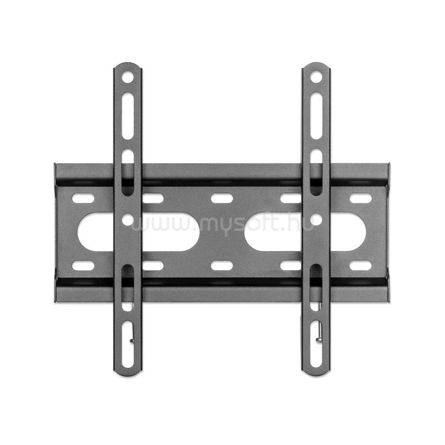 MANHATTAN TV állvány - Fali fix ultravékony TV állvány Fekete (max.VESA:200x200)(23"-43"-ig) 45kg teherbírás