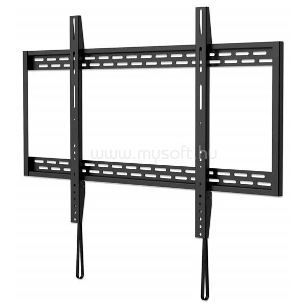 MANHATTAN TV állvány - Fali fix ultravékony TV állvány Fekete (max.VESA:900x600)(60"-100"-ig) 100kg teherbírás