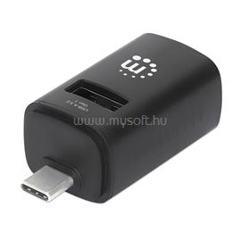 MANHATTAN USB HUB - 3db USB 3.0 / 2.0 Type-C Combo Mini Hub, Ultra-Compact Design, Fekete MANHATTAN_180993 small