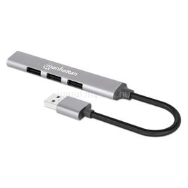 MANHATTAN USB HUB - 4db USB 3.0 / 2.0 Combo Hub, USB-A Male to 4db USB-A females, Ezüst MANHATTAN_168427 small