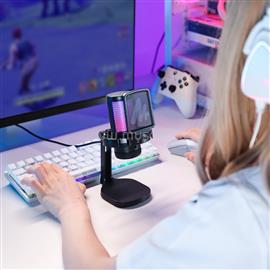 MAONO DGM20 USB Streamer/Gamer Mikrofon RGB (fekete) DGM20_black small