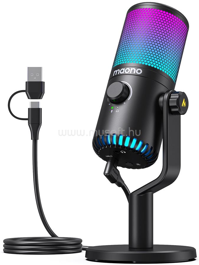 MAONO DM30 USB streamer gamer mikrofon RGB