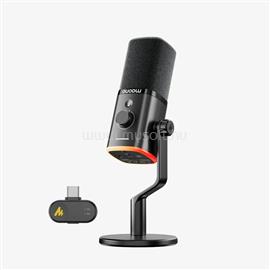 MAONO PD100W vezeték nélküli streamer mikrofon RGB (fekete) PD100W_black small