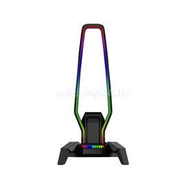 MARVO Kobe 30 RGB világítású fejhallgató tartó - fekete MARVO_HZ-10 small