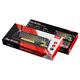 MARVO TITAN 75 mechanikus Banana Crystal Linear gamer vezeték nélküli billentyűzet (magyar, fekete) MARVO_KG985W small