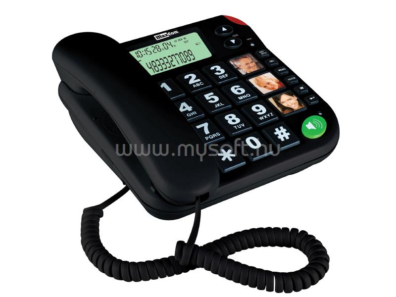 MAXCOM KXT480 vezetékes telefon (fekete)