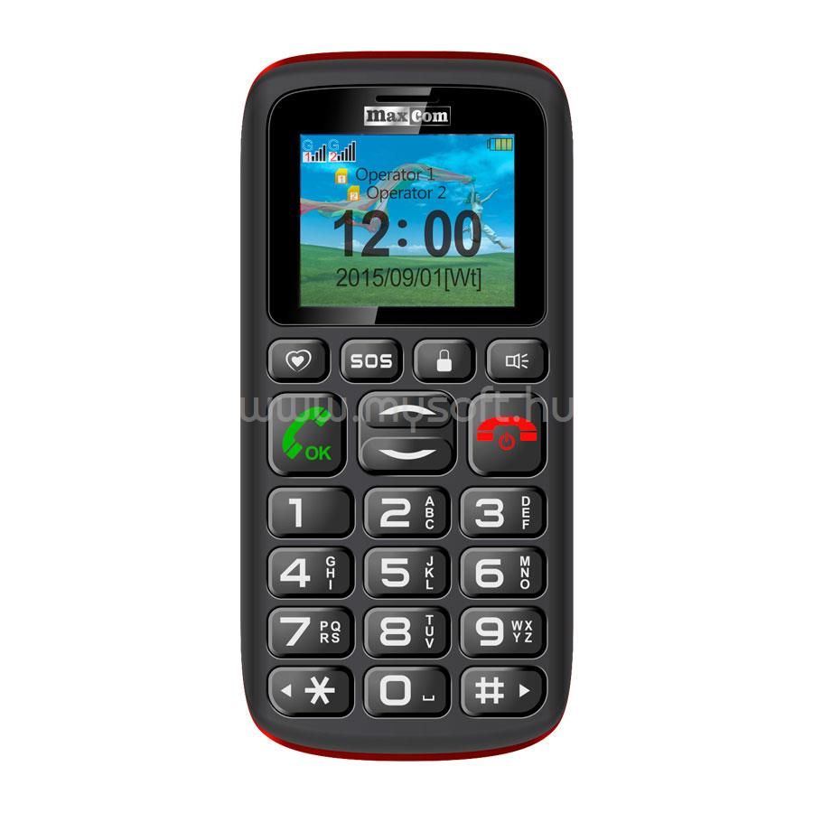 MAXCOM MM428 L Dual-SIM mobiltelefon (fekete)