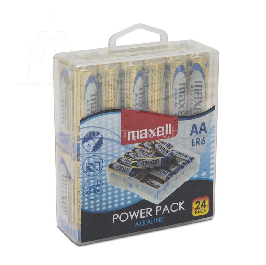 MAXELL alkáli ceruzaelem AA PowerPack 24db/csomag