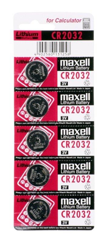 MAXELL CR2032x5 csomag (tépheto bliszter) 3V-os lítium gombelem