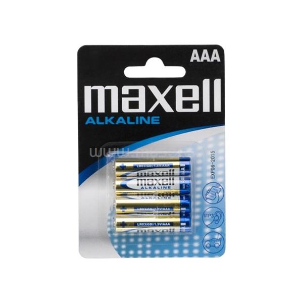 MAXELL Elem - Alkáli elem,  4db AAA (LR03), 1,5V (no mercury)