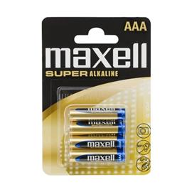 MAXELL Elem - Szuper Alkáli elem,  4db AAA (LR03), 1,5V (no mercury) MAXELL_18731 small