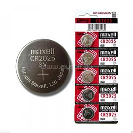MAXELL Elem CR2025 lithium 5 db/csomag, téphető bliszterben Maxell MAXELL_EMACR2025 small