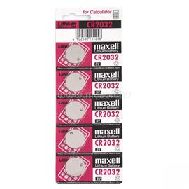 MAXELL Elem CR2032 lithium 5 db/csomag, téphető bliszterben Maxell MAXELL_EMACR20325 small