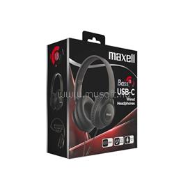 MAXELL Fejhallgató,BASS 13 USB-C, összehajtható, mikrofon, vezetékes, USB-C MAXELL_304492 small