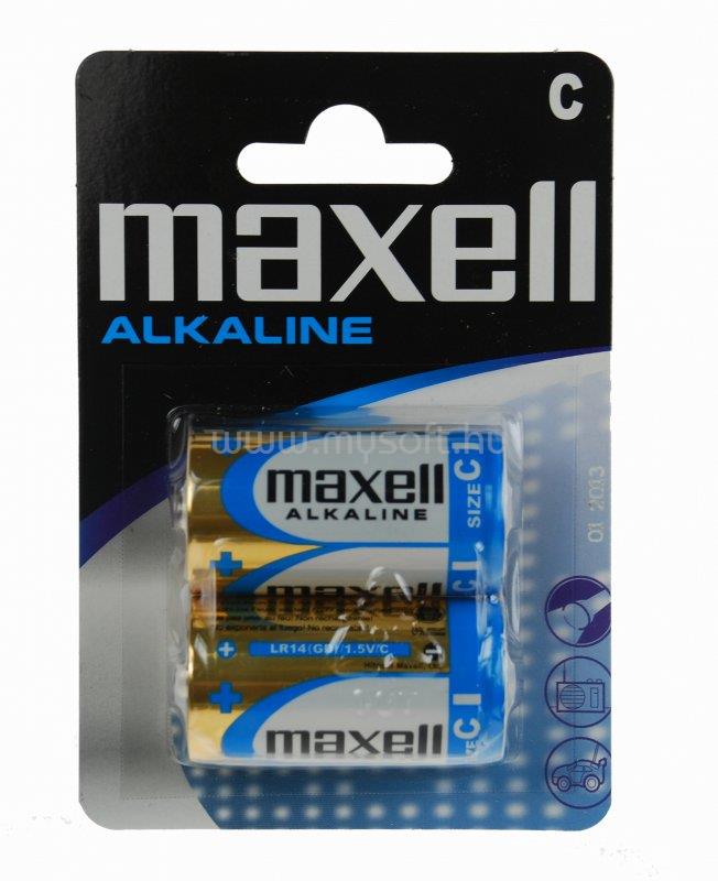 MAXELL LR14x2 alkáli elem baby