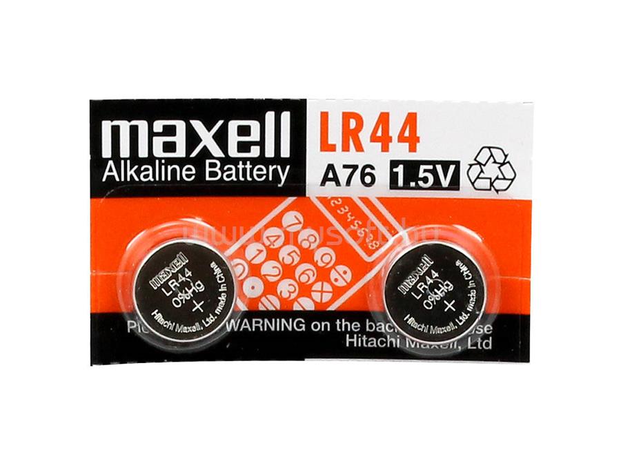 MAXELL LR44 5x2 csomag (tépheto bliszter) 1,5V alkáli gombelem