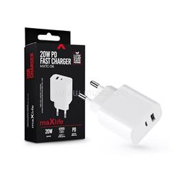 MAXLIFE ML063403 PD QC 20W USB - USB-C fehér töltő ML063403 small