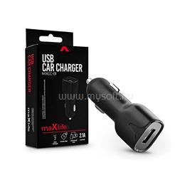 MAXLIFE TF-0018 2,1A univerzális USB fekete autós töltő TF-0018 small