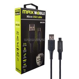 MAX MOBILE MAX MOBILE Adatkábel UDC3028 Micro USB, 1 m, Kevlár, Fekete 3858891947013 small