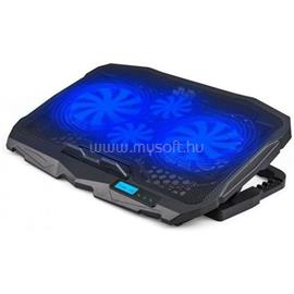 MAXMOBILE Max Line Notebook hűtő DCX-025, 15,6", 4 ventilátor, LCD kijelző, 2xUSB 3858892517321 small