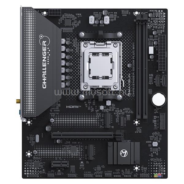 MAXSUN Alaplap - AMD MS-CHALLENGER B850M PLUS WIFI AM5 (B850, mATX, 2xDDR5 8000MHz, 2xSATA3, 2xM.2, HDMI, DP)