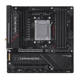 MAXSUN Alaplap - AMD MS-TERMINATOR B850M PRO DARK WIFI AM5 (B850, mATX, 4xDDR5 8000MHz, 2xSATA3, 3xM.2, HDMI, DP) MS-TERMINATOR_B850M_PRO_DARK_WIFI small