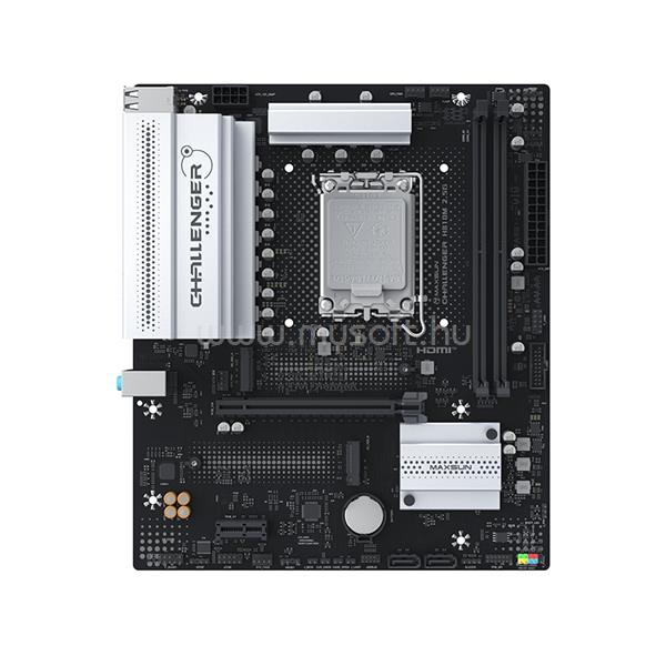 MAXSUN Alaplap - Intel MS-CHALLENGER H810M 2.5G s1851 (H810, mATX, 2xDDR5 6400MHz, 2xSATA3, 2xM.2, HDMI, DP)