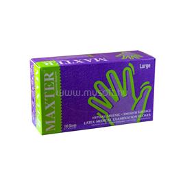MAXTER Gumikesztyű latex púderes L 100 db/doboz Maxter MAXTER_44297 small