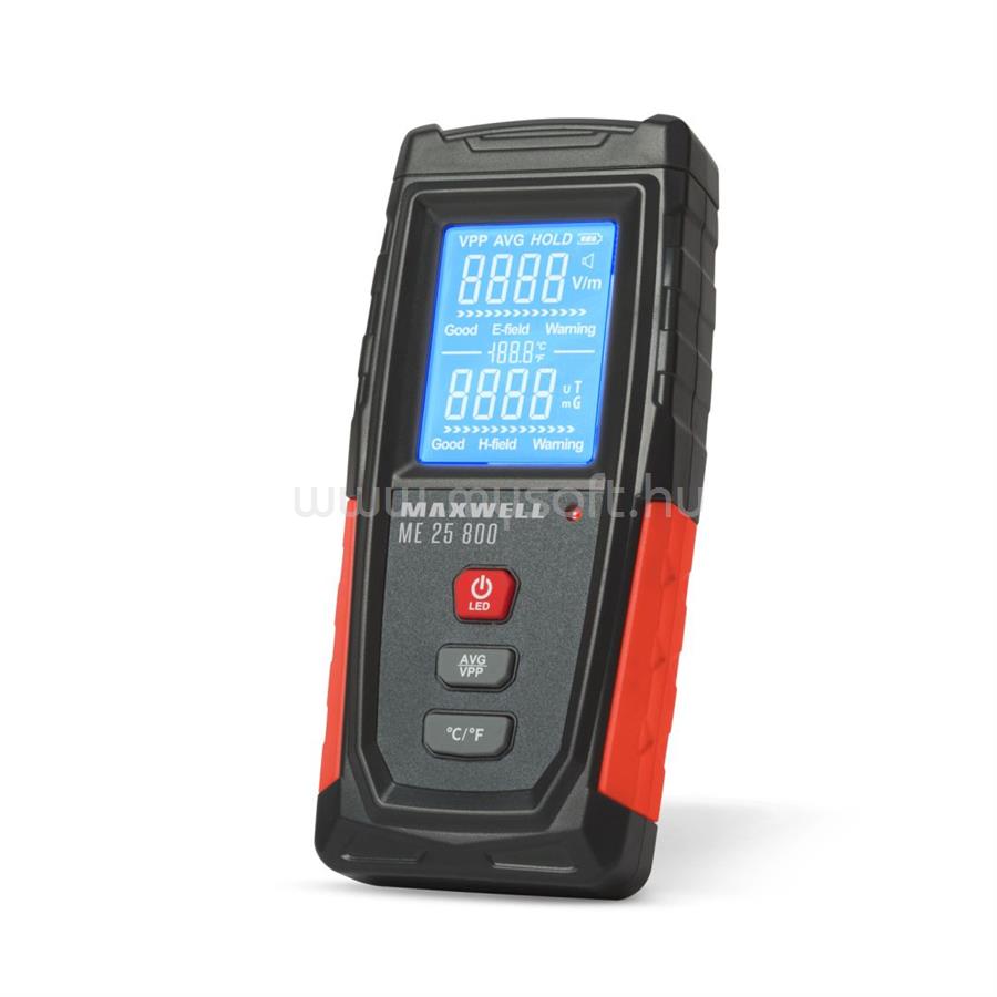 MAXWELL Elektromágneses sugárzásmérő műszer - 60 x 25 x 133 mm