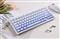 MCHOSE G75 Pro Tri-Mode Vezeték Nélküli Mechanikus Gamer Billentyűzet - Fehér-Kék G75-14A small