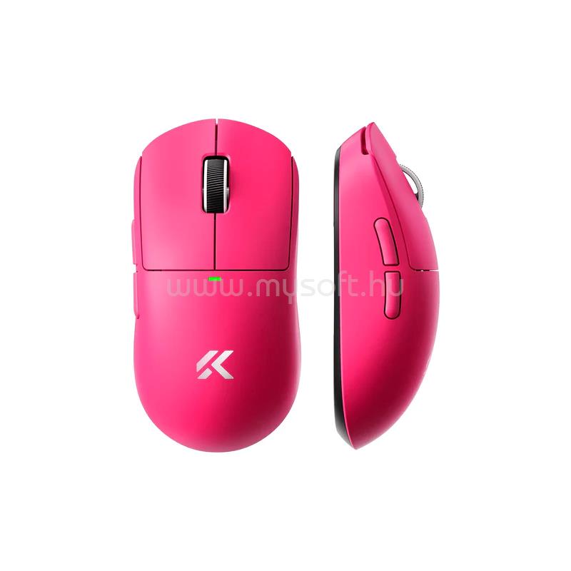 MCHOSE A5 V3 Ultra Light Tri-Mode 8K Vezeték Nélküli Gamer Egér - Rose Red