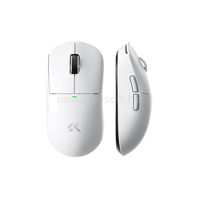 MCHOSE A5 V3 Ultra Light Tri-Mode 8K Vezeték Nélküli Gamer Egér - Fehér