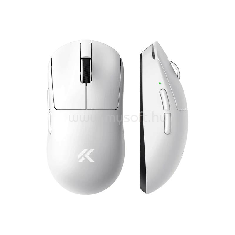 MCHOSE A7 V2 Ultra Tri-Mode 8K Vezeték Nélküli Gamer Egér - Fehér