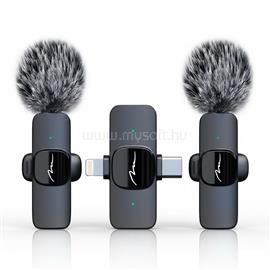 MEDIA-TECH MICRO-MIC DUO vezeték nélküli csiptetős mikrofonkészlet MT416 small