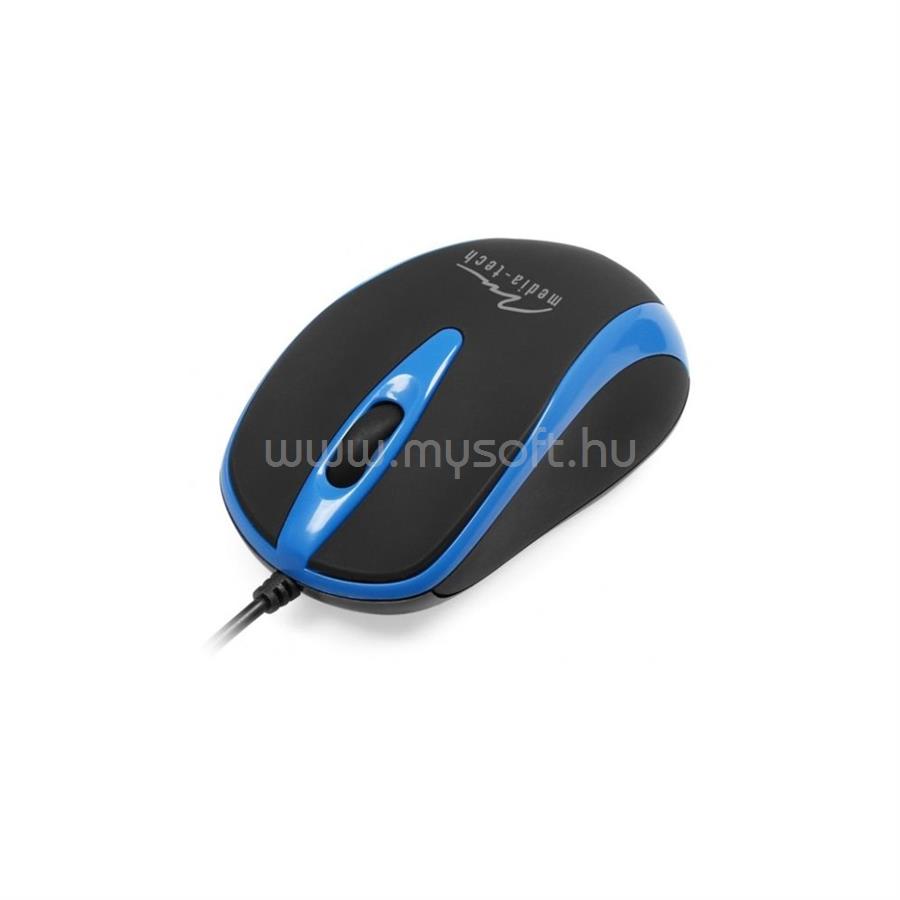 MEDIA-TECH PLANO USB egér (kék)